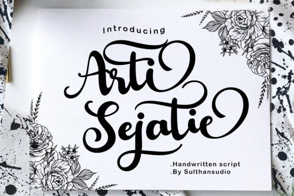 Arti Sejati: Elevating Your Brand with a Bold Script Typeface