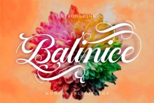 Balinice: A Bold Calligraphy Script for Luxurious Design