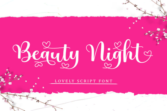 Beauty Night: The Romantic Script Font for Elegant Designs