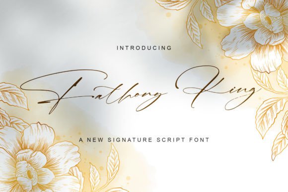 Bring Elegance to Life with the Fathony King Script Font