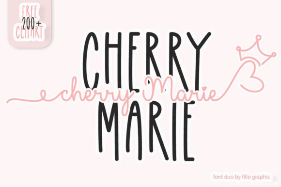 Cherry Marie: Crafting a Luxury Brand Identity with a Versatile Duo Font