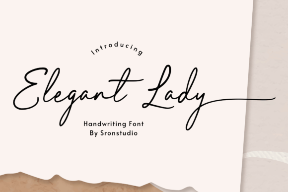 Elegant Lady: The Script Font for Wedding Moments