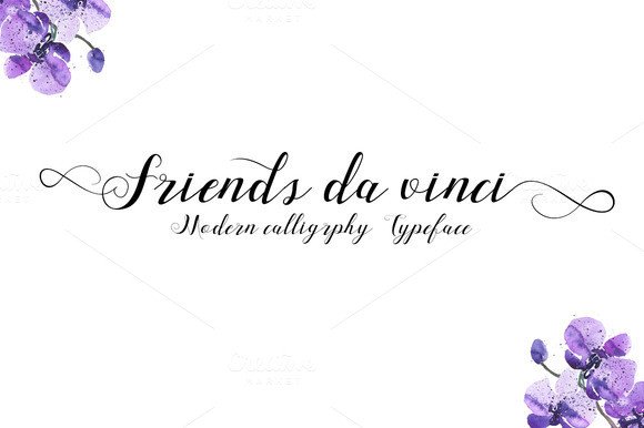 Friends Da Vinci: A Calligraphic Font with Renaissance Soul