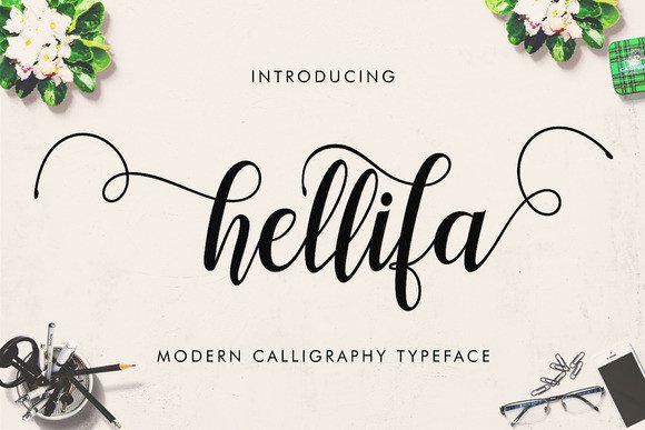 Hellifa Font: Modern Calligraphy for Creative Projects