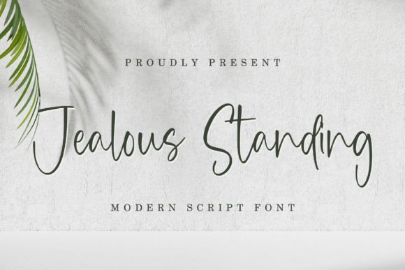 Jealous Standing: A Modern Script for Authentic Chalkboard Design