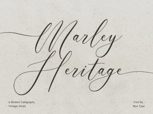 Marley Heritage: A Modern Calligraphy Vintage Script