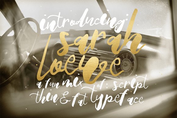 Sarah Loewe: A Playful Script Font with Organic Character
