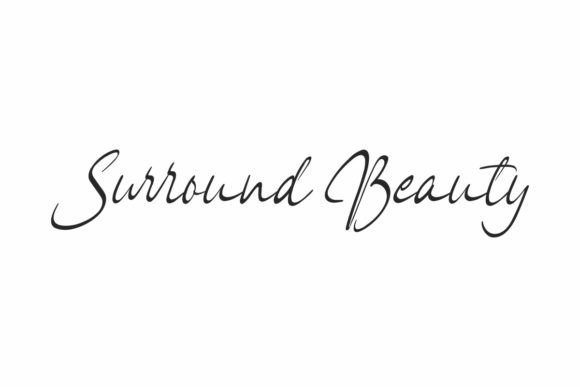 Surround Beauty: A Script Font for Elegant Branding