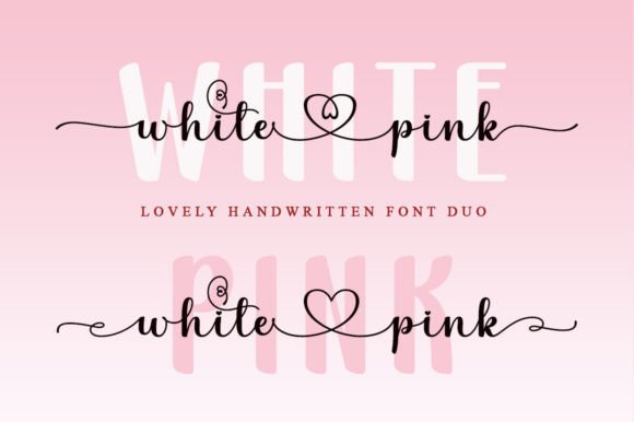 White Pink: Crafting Romance in Modern Typography