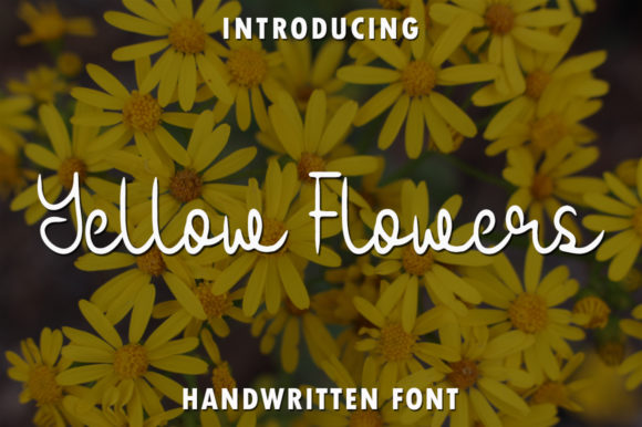 Yellow Flowers: A Refined Script for Elegant Projects