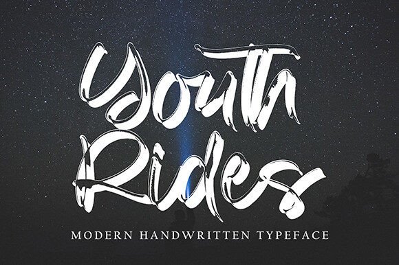 Youth Rides: The Modern Brush Script for Bold Branding